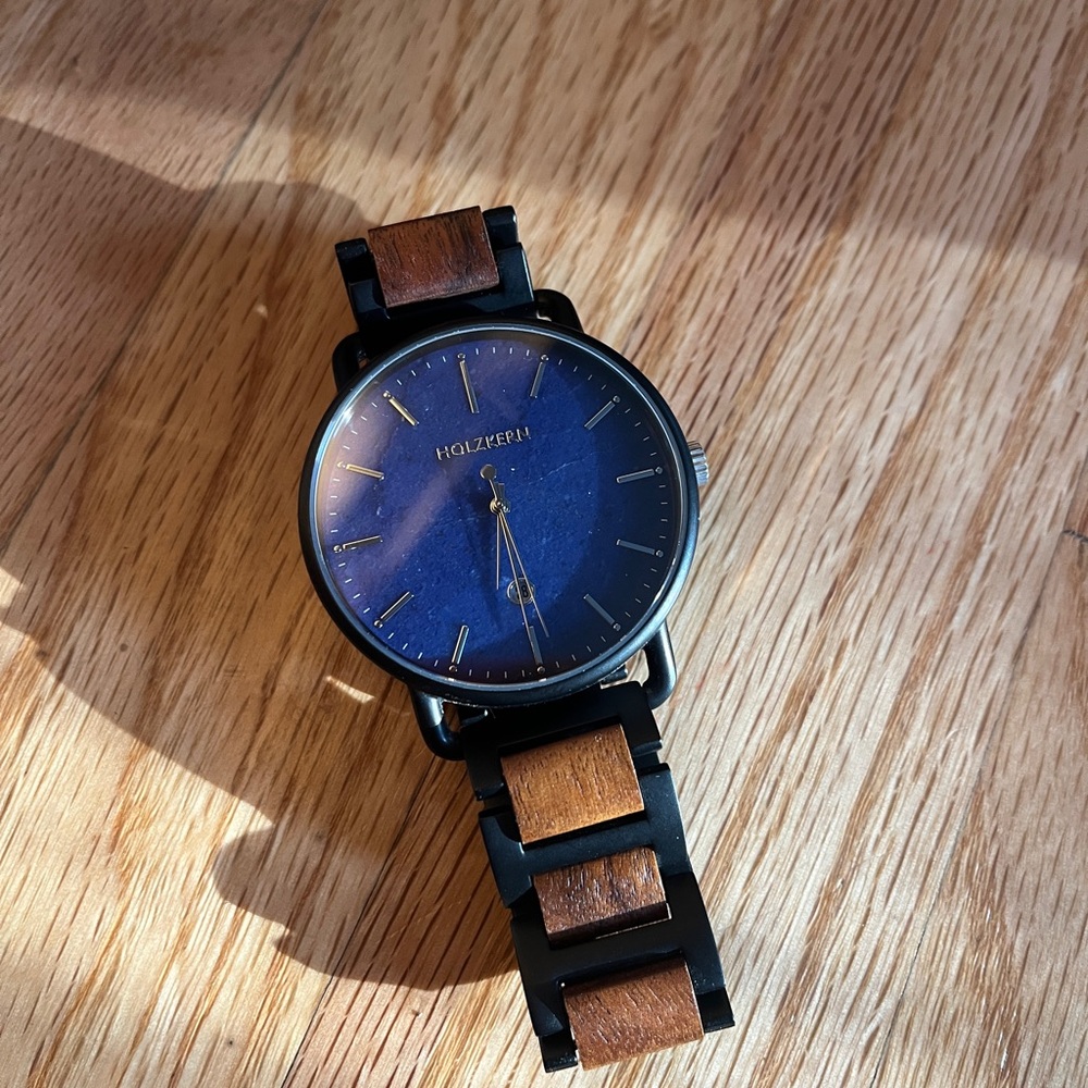 Holzkern Blue and Brown Watch